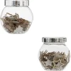 ACCESSOIRE BOCAL FORME BOIS PAILLETTE ARGENT