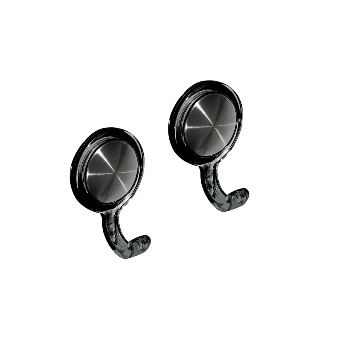 ACCROCHE TORCHON X2 GRIS NOIR TRANSPARENTS