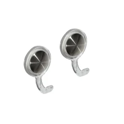 ACCROCHE TORCHON X2 GRIS NOIR TRANSPARENTS