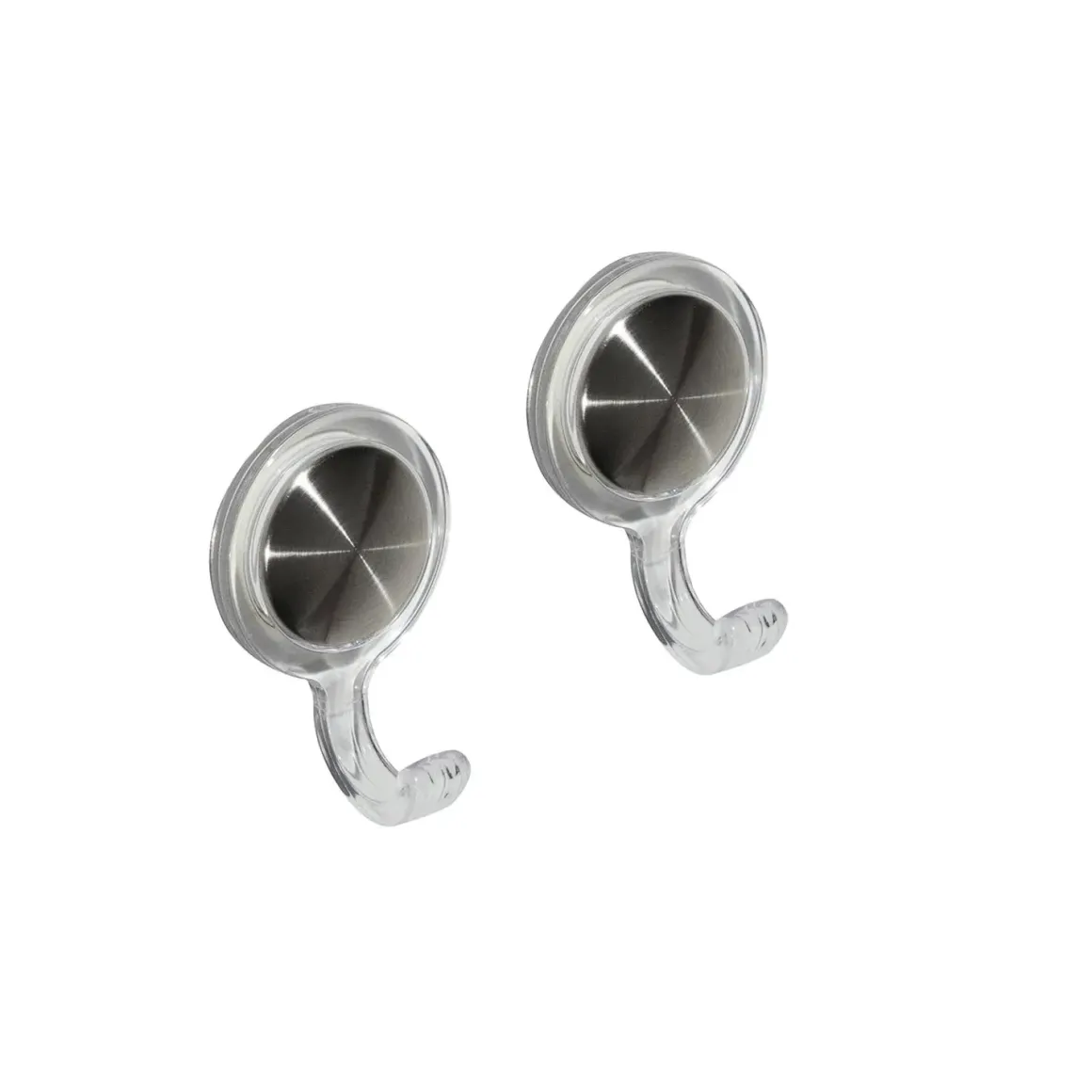 ACCROCHE TORCHON X2 GRIS NOIR TRANSPARENTS
