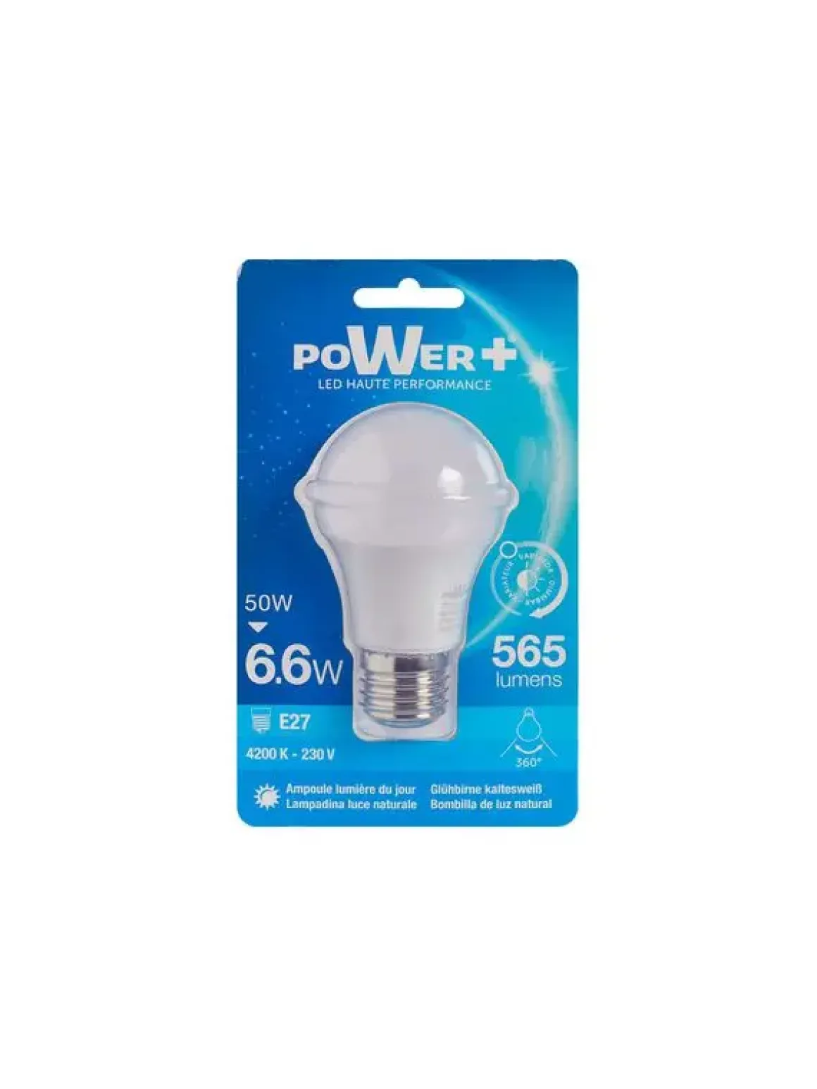 AMPOULE LED E27 6.6W 50W A55 LIC