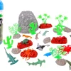ANIMAUX MARINS AVEC DECOR X36 PIECES
