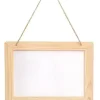 ARDOISE TABLEAU BLANC A SUSPENDRE 25X18.5X1CM