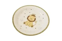 ASSIETTE CARTON LION COURONNE 18CM 300G X6 PIECES