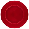 ASSIETTE DE PRESENTATION LISSE ROUGE