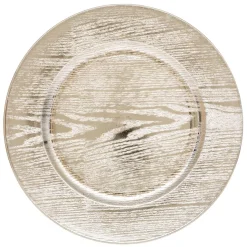 ASSIETTE DE PRESENTATION RONDE BOIS OR D.33CM