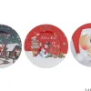 ASSIETTE METAL 33CM MOTIF NOEL