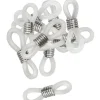 ATTACHES CORDONS LUNETTES TRANSPARENTS X20 PIECES