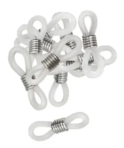ATTACHES CORDONS LUNETTES TRANSPARENTS X20 PIECES