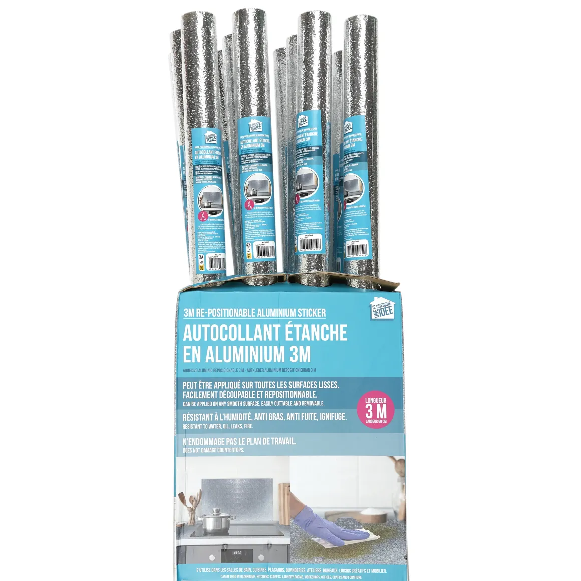 AUTOCOLLANT ALUMINIUM REPOSITIONNABLE 3M