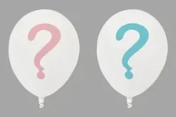 BALLON IMPRIME THEME GENDER REVEAL D.25CM X8 PIECES