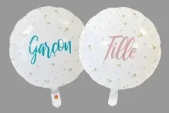 BALLON METALLIQUE GENDER REVEAL D.45CM