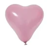 BALLON OPAQUE FORME COEUR X8 PIECES ROSE