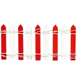 BARRIERE BLANC ROUGE 44 LEDS VILLAGE DE NOEL