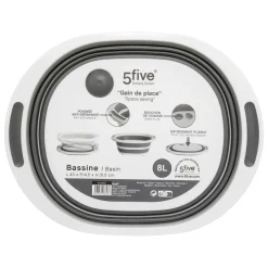BASSINE RETRACTABLE AVEC BOUCHON DE VIDANGE 8L