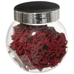 BOCAL ETOILES BOIS ROUGE X100 PIECES