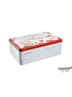 BOITE A SUCRE METAL CHOCOLAT CHAUD 20X7X13CM