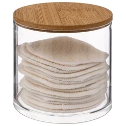 BOITE BAMBOU 14 DISQUES COTON LAVABLES SELENA
