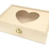 BOITE BOIS FENETRE COEUR 17X4.5X12CM