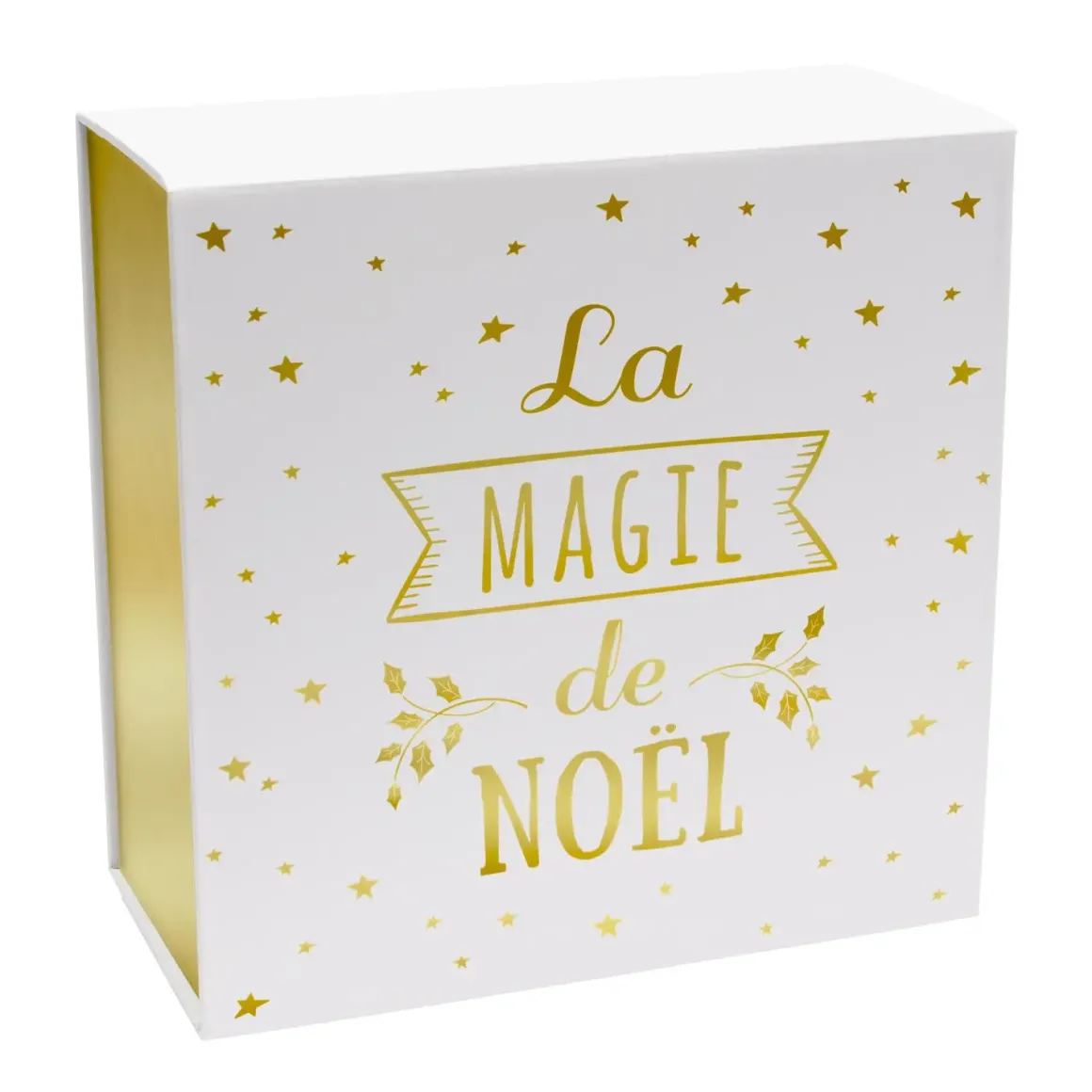 BOITE CADEAU NOEL 25X25X12CM