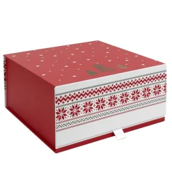 BOITE CADEAU NOEL 25X25X12CM