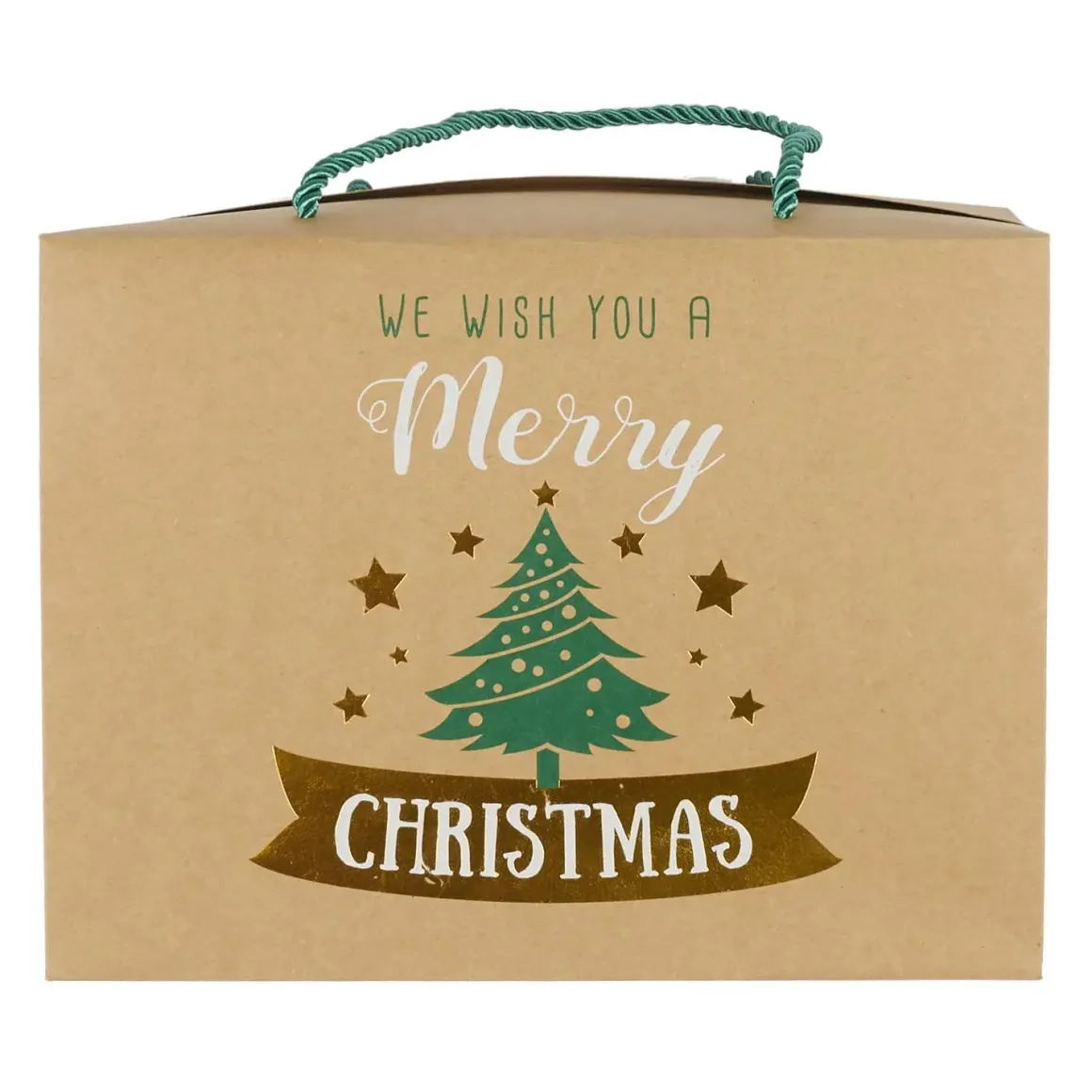 BOITE CADEAU PLIABLE NOEL 27X13X20CM