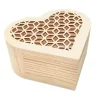 BOITE COEUR BOIS CISELE 15X7X14.5CM