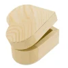 BOITE COEUR BOIS 9 X 9 X 6 CM