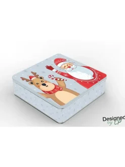 BOITE METAL CARREE 15X15X6.5CM