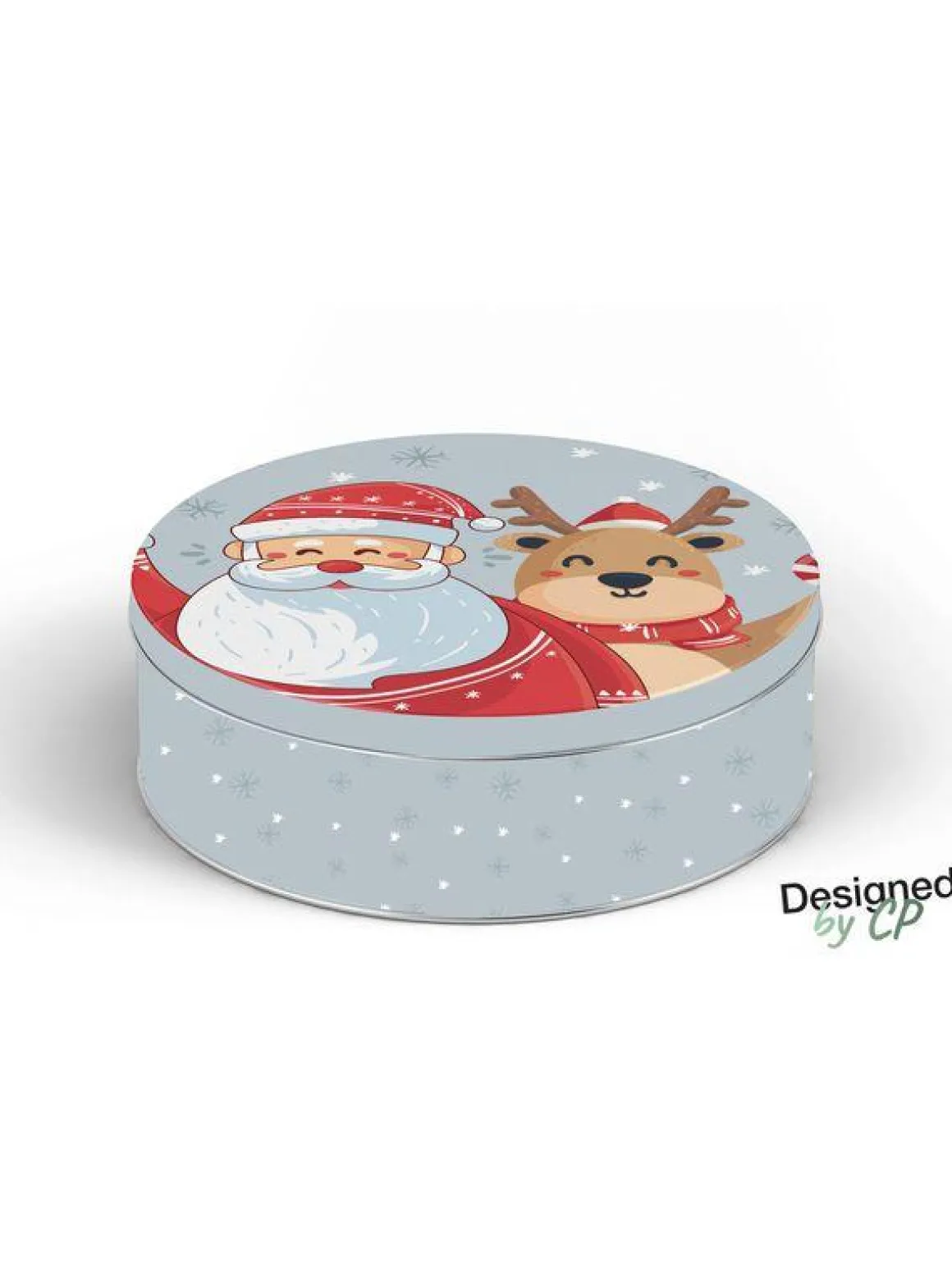 BOITE METAL RONDE 13.5X7.5CM