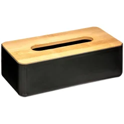 BOITE MOUCHOIR NOIR NATUREO