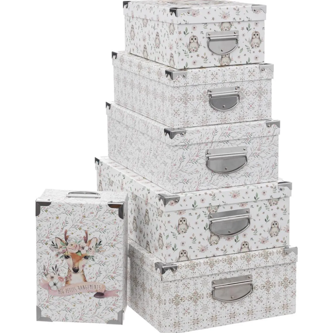 BOITE RECTANGLE DOUCEUR NEIGE D.36X24.5X12.5CM