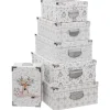 BOITE RECTANGLE DOUCEUR NEIGE D.28X19.5X10.8CM