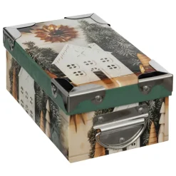 BOITE RECTANGLE IMPRIME TRADITIONNEL D.40.5X32.5X15.5CM