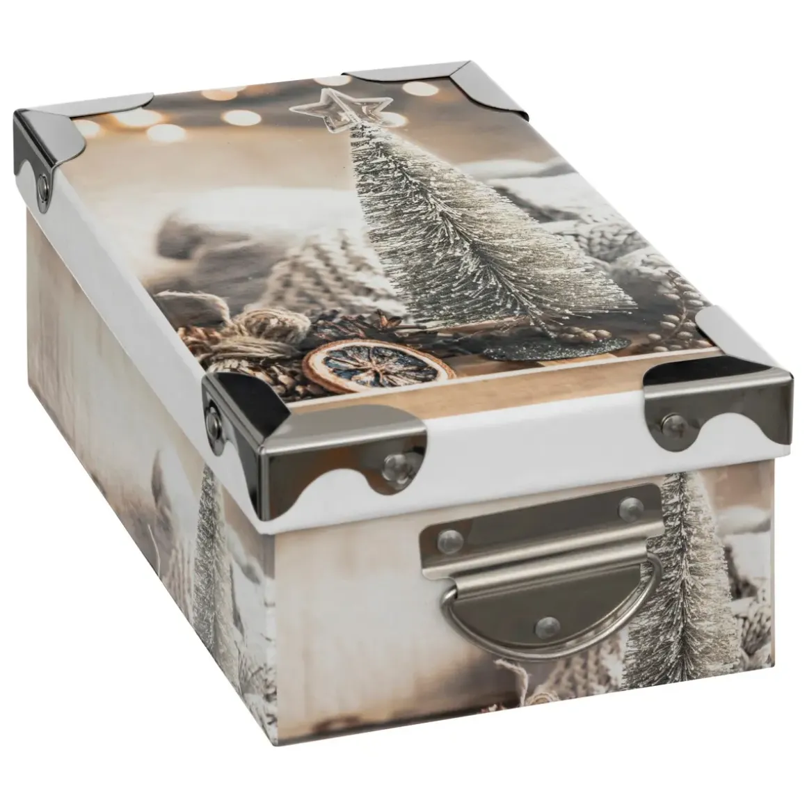 BOITE RECTANGLE IMPRIME TRADITIONNEL D.20.5X13.5X8CM