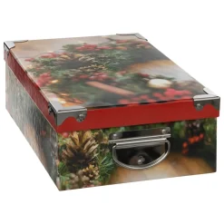 BOITE RECTANGLE IMPRIME TRADITIONNEL D.14.5X9.2X6.5CM