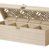 BOITE THE JAPAN BOIS 4 COMPARTIMENTS 30 X10 X10CM