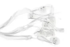 BOLDUC AVEC ATTACHE POUR BALLON X12 PIECES BLANC