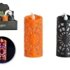 BOUGIE AJOUREE A LEDS 10X4.5 CM