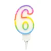 BOUGIE ANNIVERSAIRE CHIFFRE 6