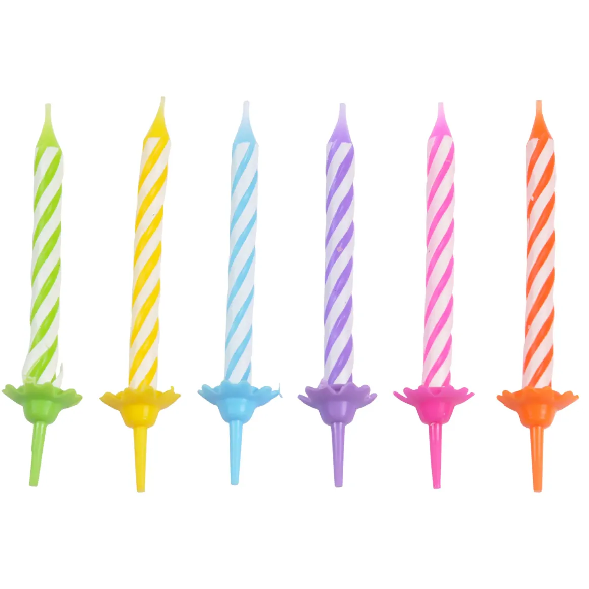 BOUGIE ANNIVERSAIRE COULEUR X24PCS