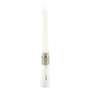 BOUGIE ANNIVERSAIRE MUSICALE H.12.5CM BLANC