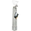 BOUGIE BATON X4 PIECES PAILLETTE TWIST ARGENT 48G