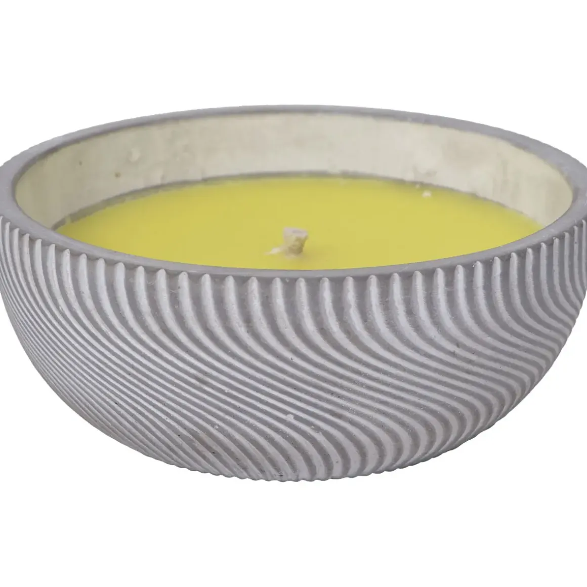 BOUGIE CITRONNELLE POT CIMENT GRAND MODELE VAGUE