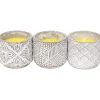 BOUGIE CITRONNELLE POT CIMENT ROMA MOTIFS