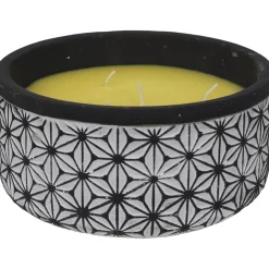 BOUGIE CITRONNELLE POT CIMENT AZTECA MEGA GRAND MODELE NOIR