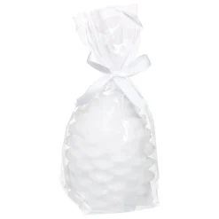 BOUGIE LED SAPIN BLANC H.9.5CM