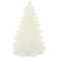 BOUGIE LED SAPIN BLANC H.9.5CM