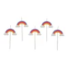 BOUGIE RAINBOW 3D X5 PIECES