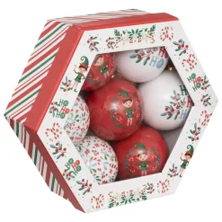 BOULE DE NOEL PAPIER 75MM X7 PIECES ATELIER